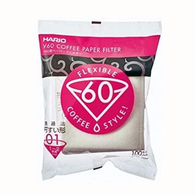 Hario Coffee filters V60 drip- Size 01- Color White