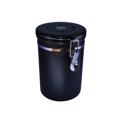 CoffeeCanners - Coffee (beans) Storage Canister for 600g - Black