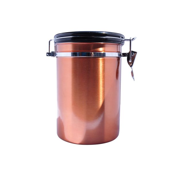 CoffeeCanners - Coffee (beans) Storage Canister for 600g - Copper