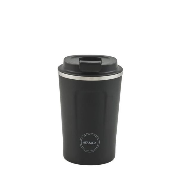 Aya &amp; Ida - CUP2GO cup - Matte Black - 380ml