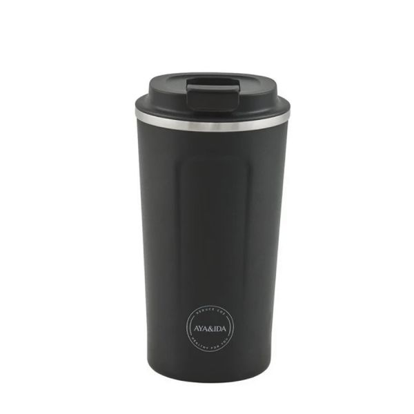 Aya &amp; Ida - CUP2GO cup - Matte Black- 500ml