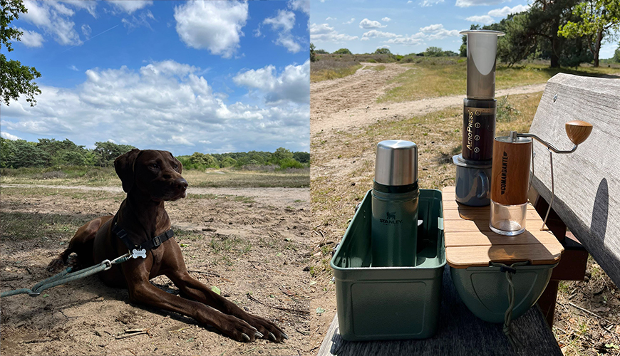 I'm going to the woods and taking with me: coffee!